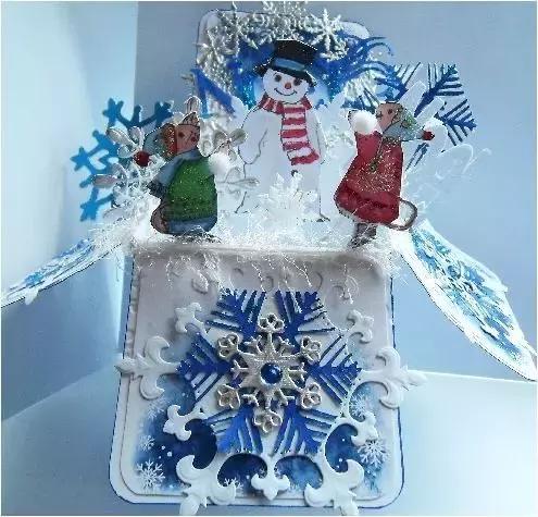 正方形立体盒子贺卡,立体盒子贺卡怎么做