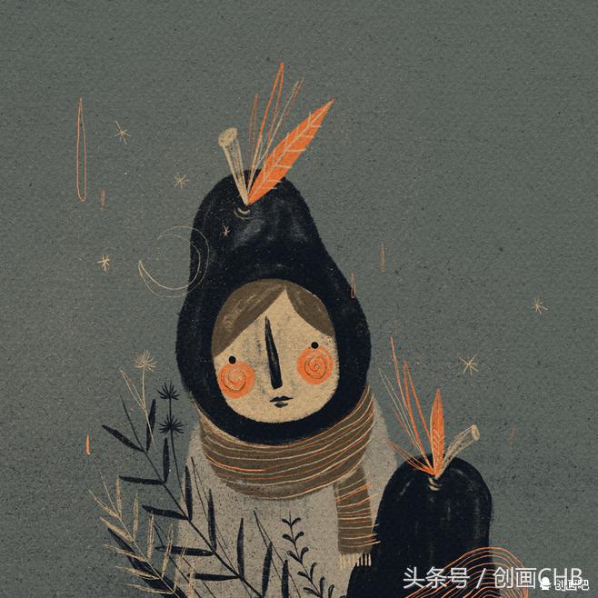 抽象插画艺术家,抽象的美育绘画作品