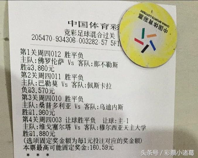竞彩足球选5场4串1中了5场,竞彩足球过关方式4串4
