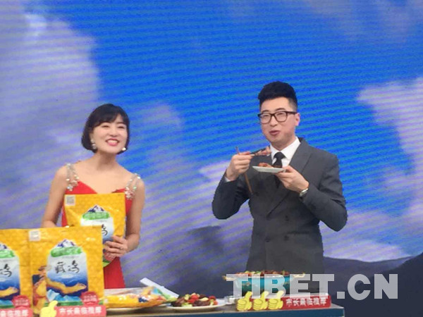 拉萨市副市长走进安徽家家购物频道直播间推广拉萨净土产品