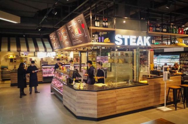 杭州这家自带“牛扒吧”的Ole’精品超市足足可以逛上三天三夜