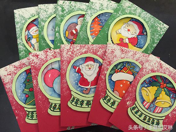 圣诞节简单手工做贺卡送给妈妈,圣诞贺卡手工制作简单易学