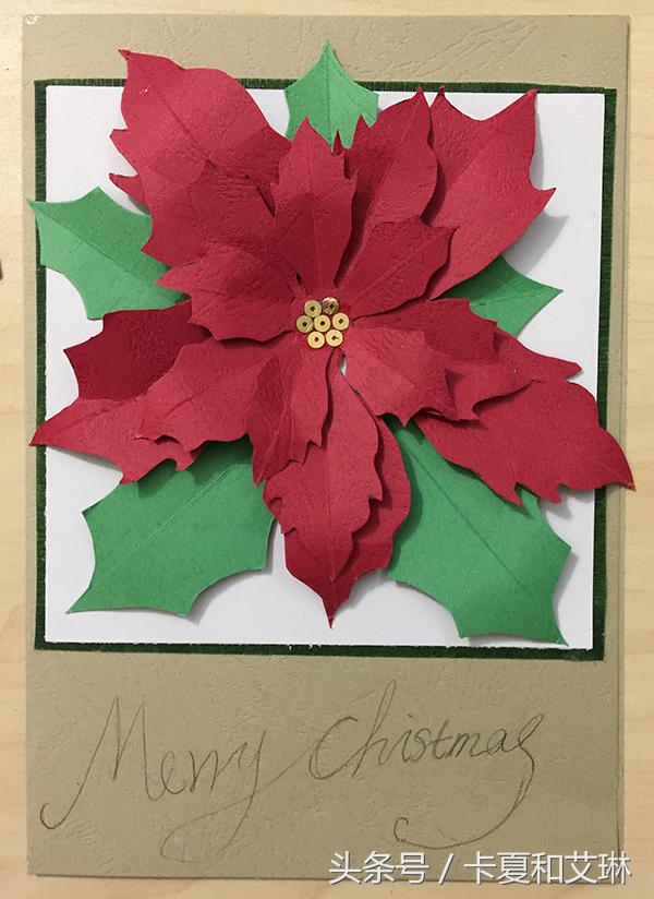 圣诞节简单手工做贺卡送给妈妈,圣诞贺卡手工制作简单易学