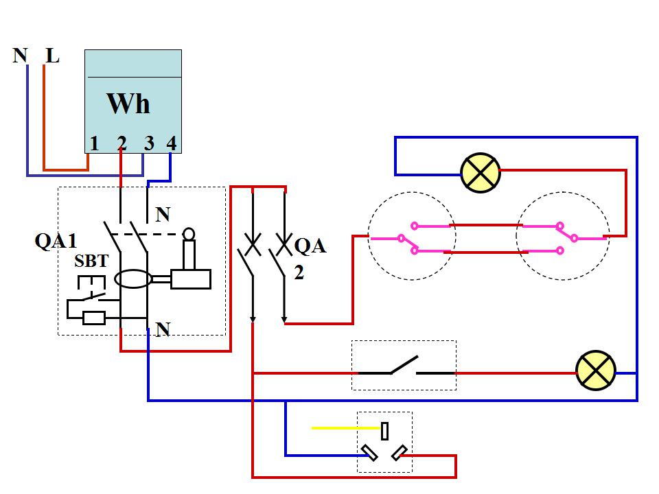 日光灯照明线路实物图如何连接,电能表照明灯原理图讲解
