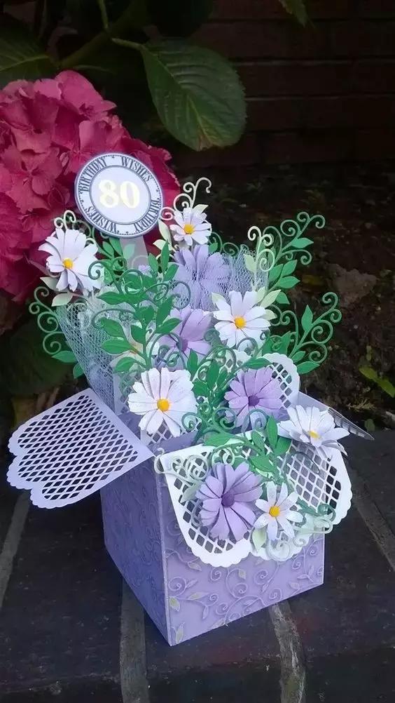 正方形立体盒子贺卡,立体盒子贺卡怎么做