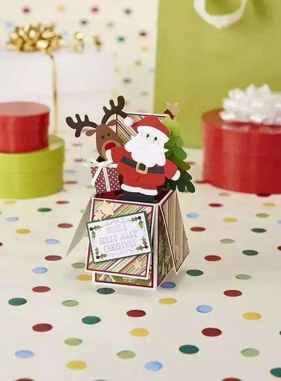 正方形立体盒子贺卡,立体盒子贺卡怎么做