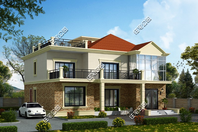 农村带锅炉房二层别墅大全,农村四合院别墅二层带锅炉房