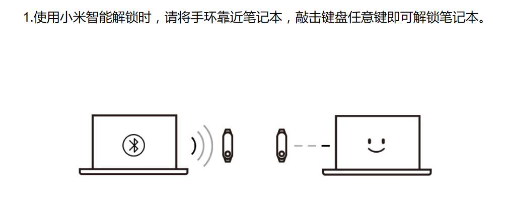 小米笔记本解锁几代手环可以用,小米笔记本手环解锁设置方法