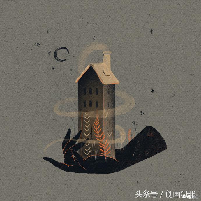 抽象插画艺术家,抽象的美育绘画作品