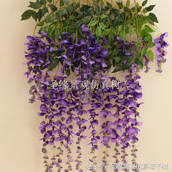 紫藤花室内装饰,紫藤花装饰长廊