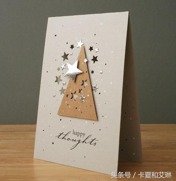 圣诞节简单手工做贺卡送给妈妈,圣诞贺卡手工制作简单易学