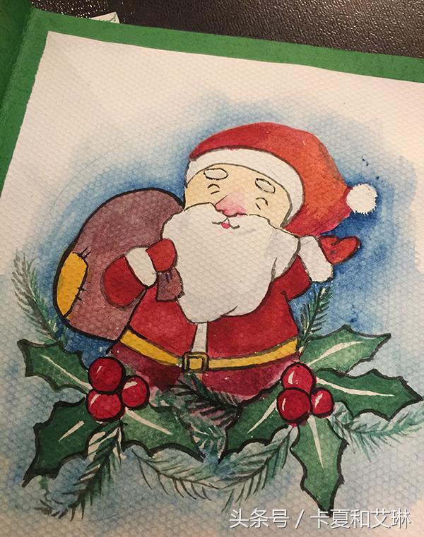 圣诞节简单手工做贺卡送给妈妈,圣诞贺卡手工制作简单易学