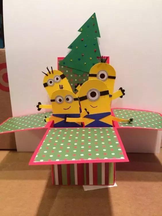 正方形立体盒子贺卡,立体盒子贺卡怎么做