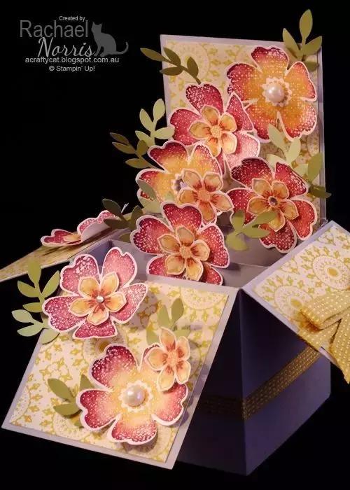 正方形立体盒子贺卡,立体盒子贺卡怎么做