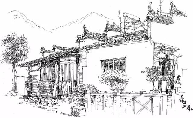 迷人的山水绘画,徽州特色烟雨江南画