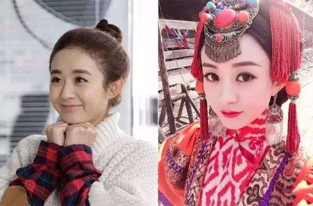 景甜素颜圈粉,景甜气场十足淡妆也很自信