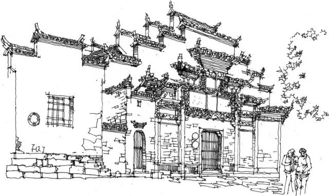 迷人的山水绘画,徽州特色烟雨江南画