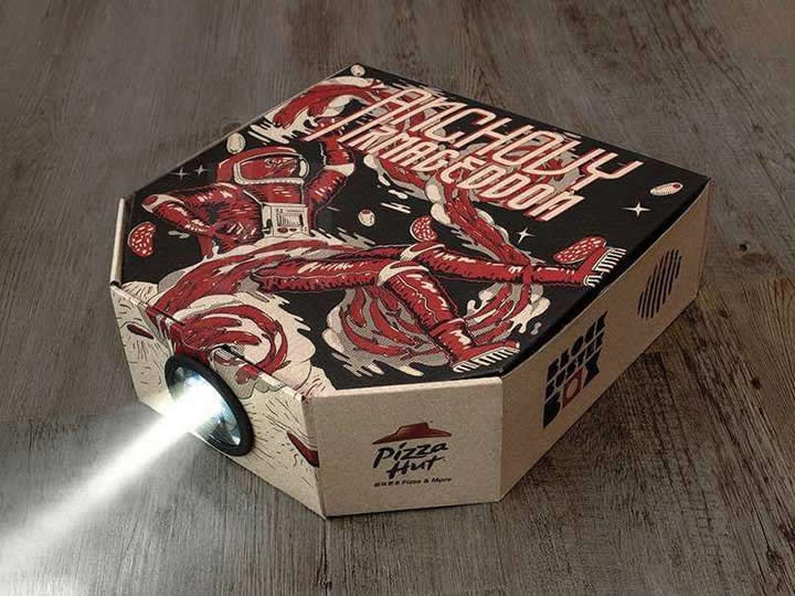 必胜客披萨盒改造,必胜客冬季新品披萨