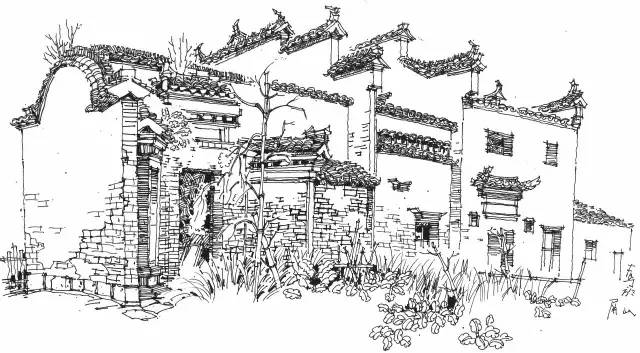 迷人的山水绘画,徽州特色烟雨江南画