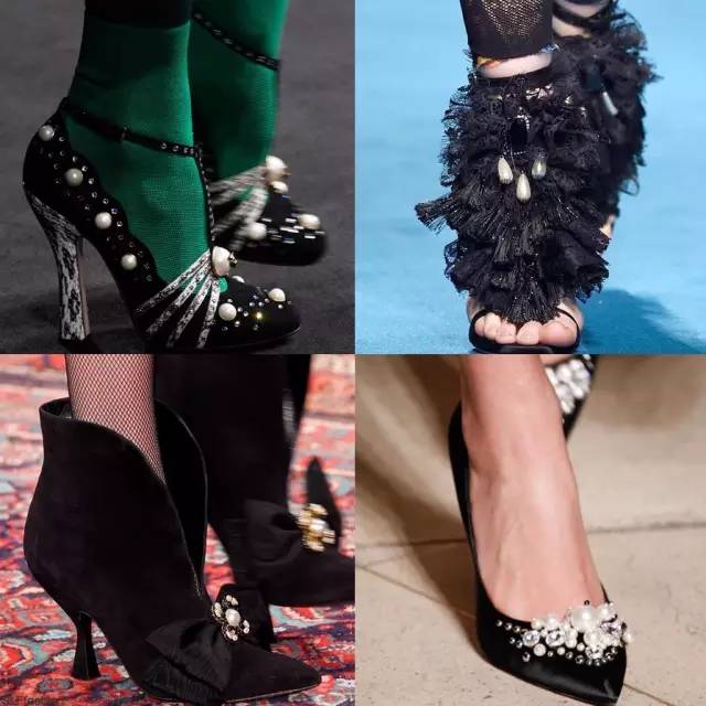 珍珠厚底玛丽珍鞋,名牌时尚潮鞋有哪些