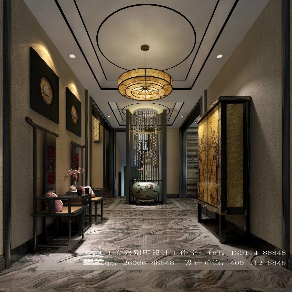 王文泉简欧别墅样板间室内设计,王文泉别墅设计