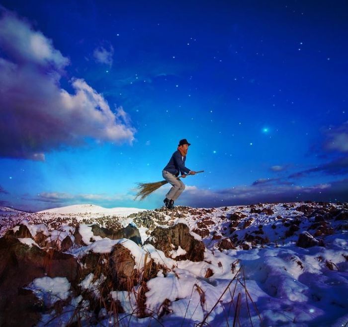 哈利波特骑着扫帚飞是谁唱的,哈利波特扫帚