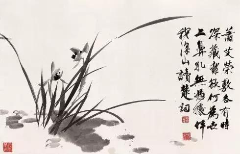 中国十大名家画兰,八大名家画兰花