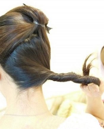 好看的韩式盘发发型图解,好看的韩式发型图片