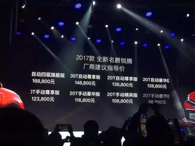 名爵锐腾2020款多少钱,最新名爵锐腾入手价