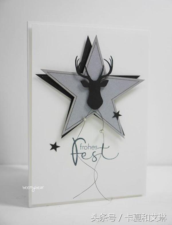 圣诞节简单手工做贺卡送给妈妈,圣诞贺卡手工制作简单易学