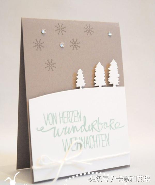 圣诞节简单手工做贺卡送给妈妈,圣诞贺卡手工制作简单易学