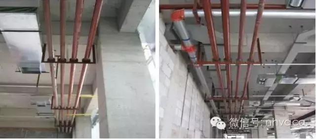 空调水管道施工现场,工地空调管道安装施工视频