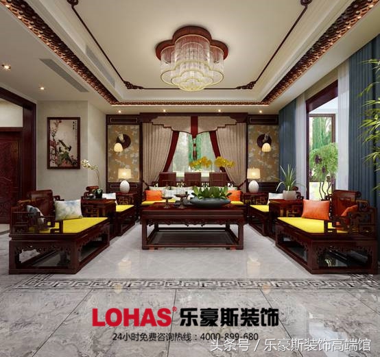 新中式山间小院装修效果图,上山间别墅