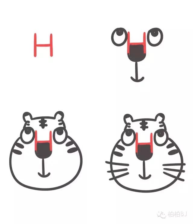 g字母动物简笔画,100个萌萌哒的简笔画动物怎么画