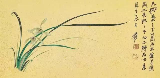 中国十大名家画兰,八大名家画兰花