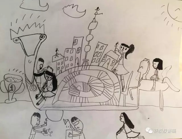 有关蜗牛的画儿童,蜗牛故事绘画