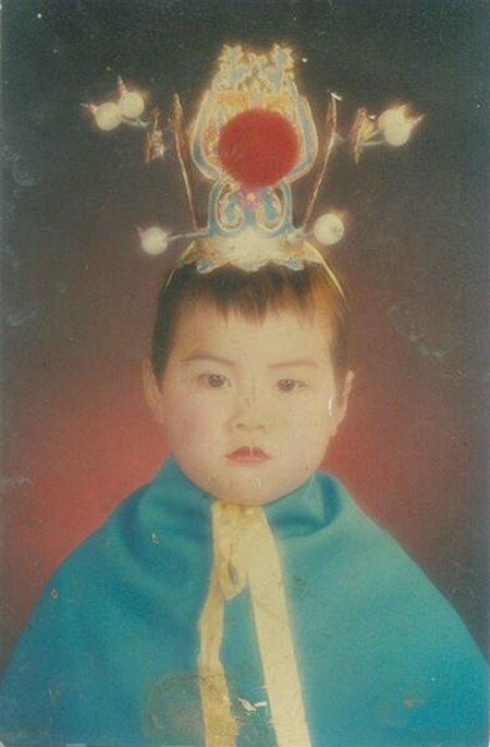 影楼风儿童照,90后经典童年影楼照