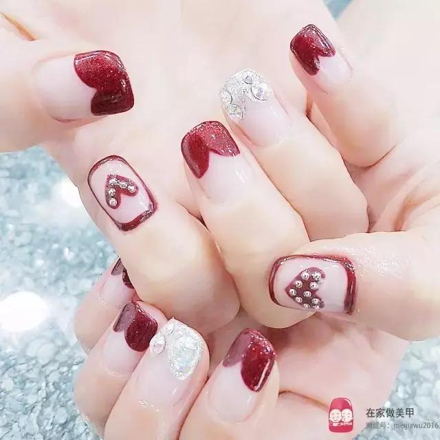 极致法式甲教程,大弧度法式半甲教程