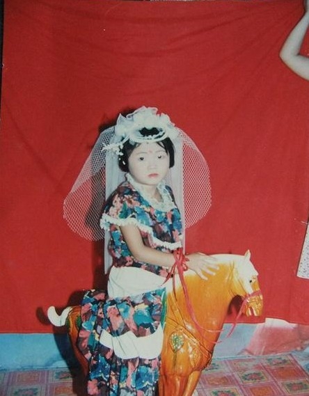 影楼风儿童照,90后经典童年影楼照