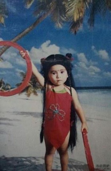 影楼风儿童照,90后经典童年影楼照