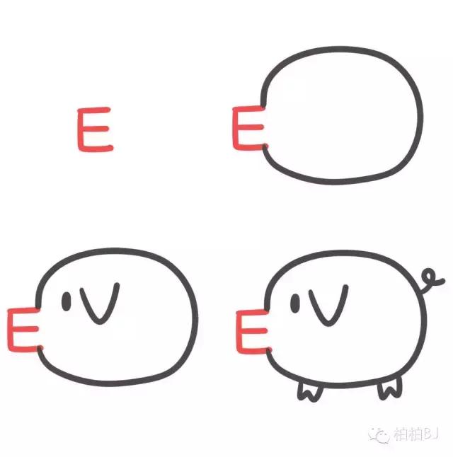 g字母动物简笔画,100个萌萌哒的简笔画动物怎么画