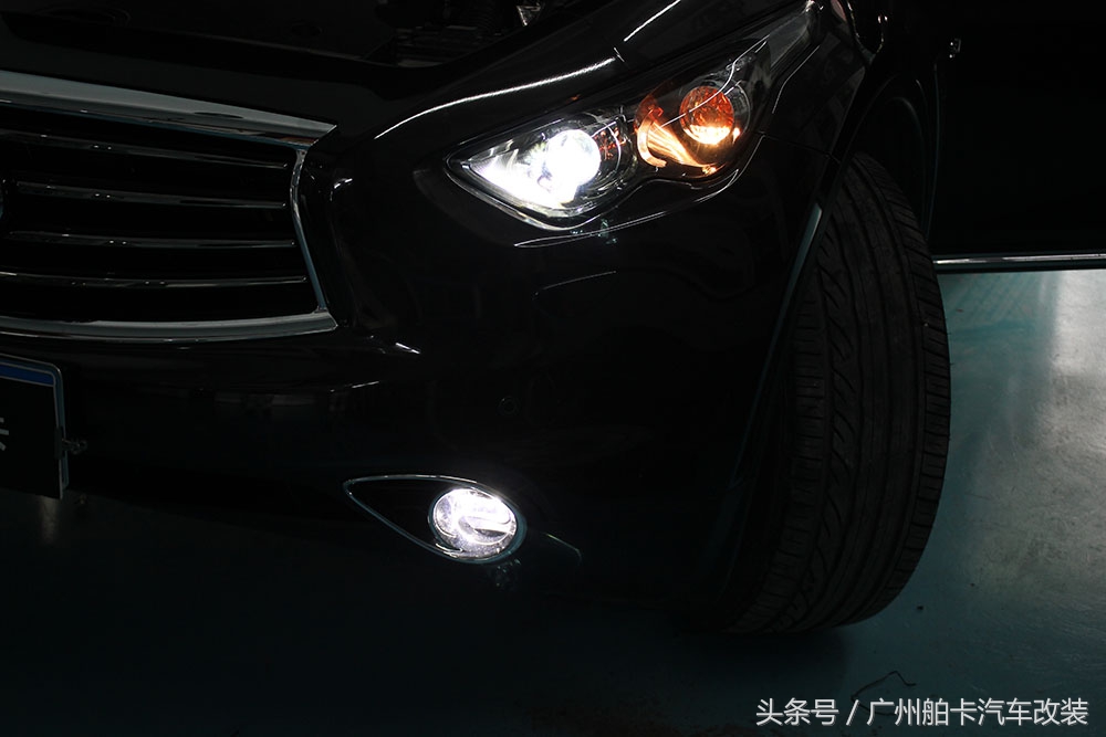 英菲尼迪qx70改装大灯总成,英菲尼迪qx70大灯改装