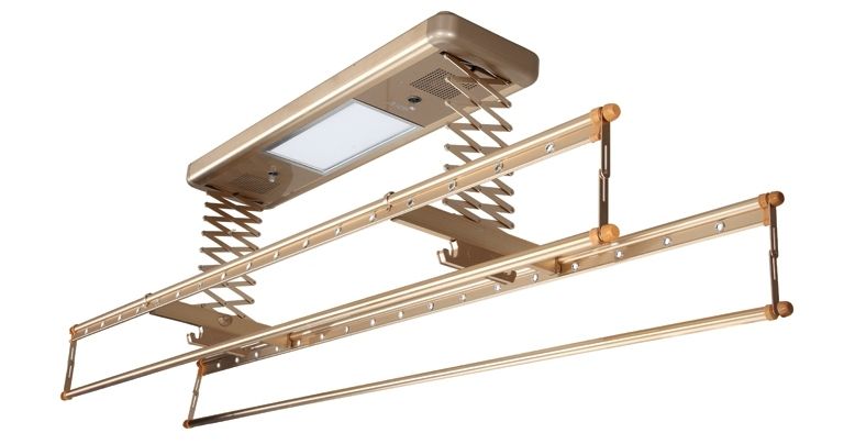 阳台晾衣杆用自动的好还是固定的,固定升降晾衣杆