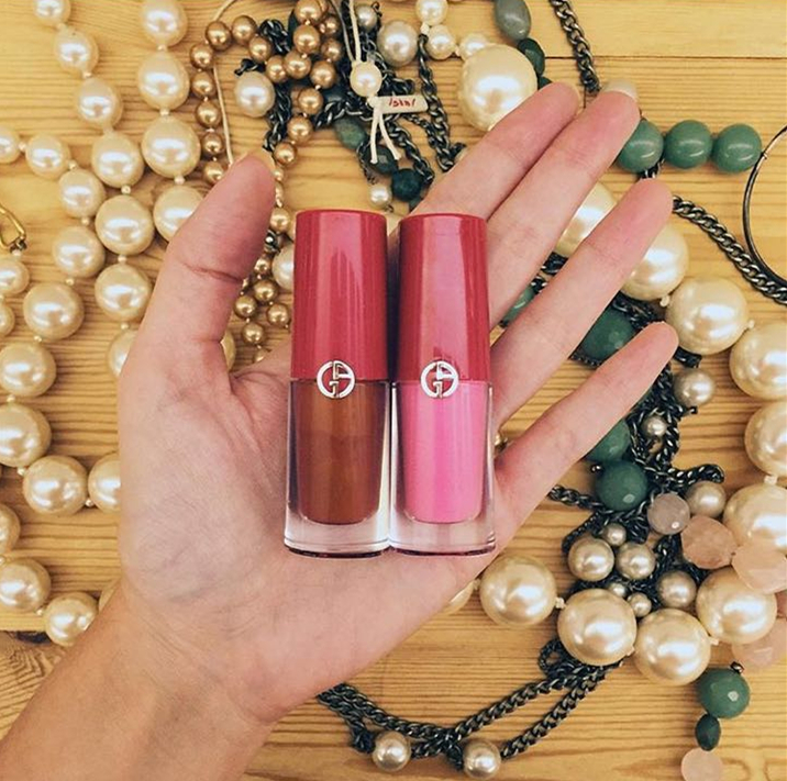 阿玛尼染唇液005试色,阿玛尼新出了个唇泥色号