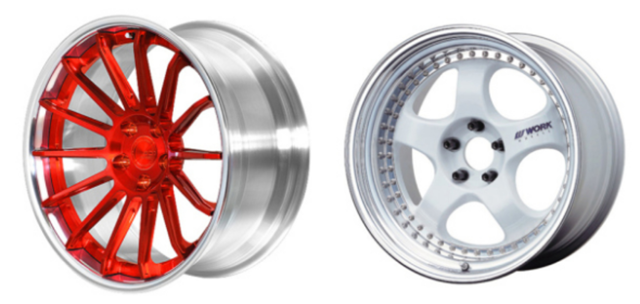 一片式轮毂做两片式轮毂效果,轮毂一片式和两片式