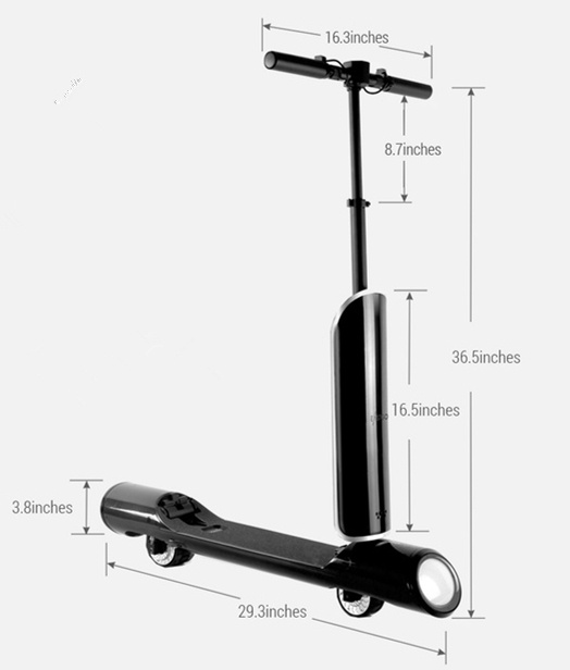 高颜值电动折叠滑板车,高档可折叠滑板车