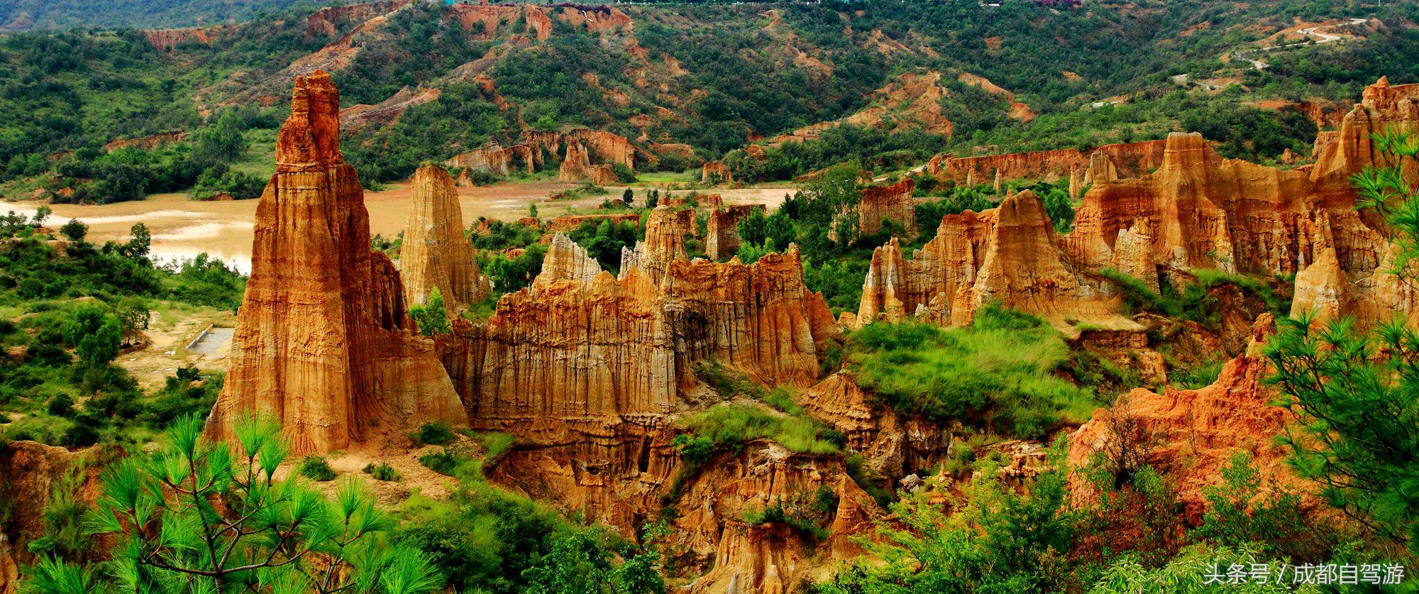 东川红土地距离元谋土林有多远,元谋土林东川红土地