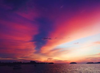 沙巴看落日哪里好,沙巴最美落日视频