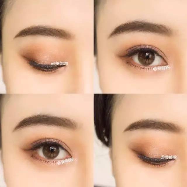 日本canmake井田五色哑光眼影盘,canmake三色眼影11号试色