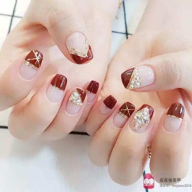 极致法式甲教程,大弧度法式半甲教程